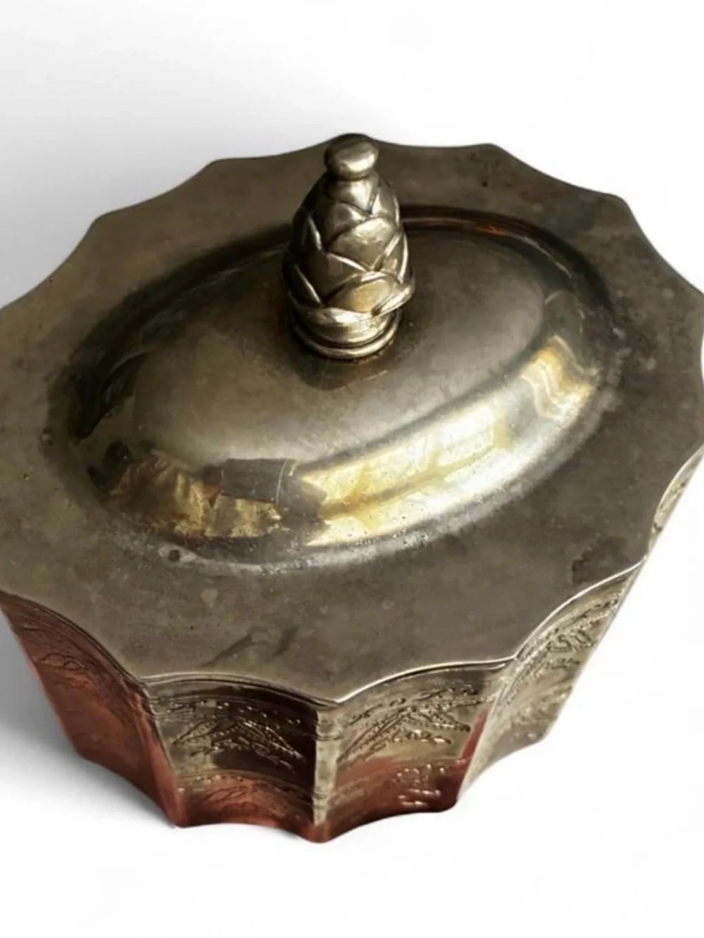 Vintage 1991 Godinger Silver-Plated Trinket Box